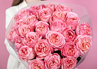 Купить Букет из 25 пионовидных розовых роз 50 см Pink Expression в  с бесплатной доставкой: цена, фото, описание